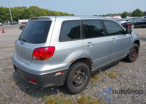 2004 Mitsubishi Outlander Ls из США, поврежденный, VIN JA4LX31F04U042979